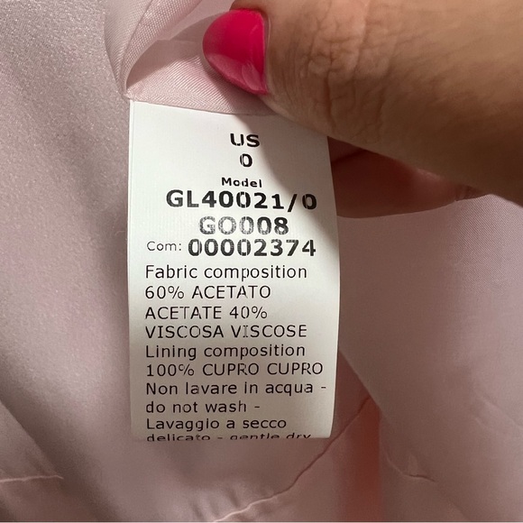 G. Label By Goop Satin Midi Skirt With Slit In Blush Pink - Picture 8 of 9